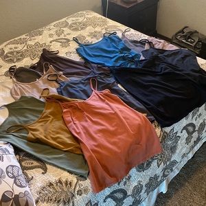13 layering spaghetti strap tanks!!!!